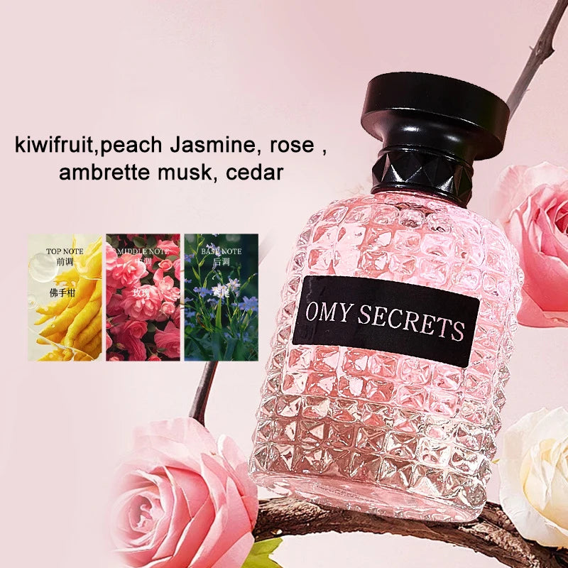 Brand Rose Light Fragrance Women's Perfume Bright Crystal Natural Lasting 50ml Body Spray Jasmine Miss Fruity Eau De Toilette