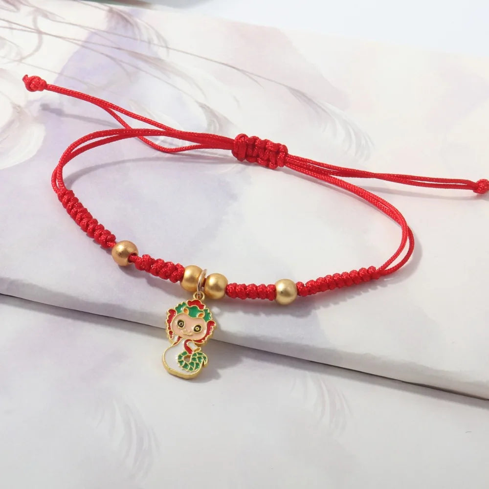 Men Simple Gifts For Lovers Buddhist Tibetan Chinese Knots Bracelet Wrist Jewelry Bangles Red Rope DIY