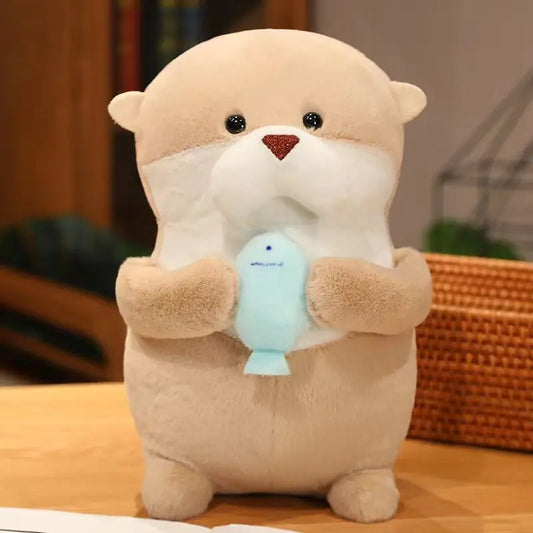 11/21/31cm Cute Cartoon Otter Plush Toys Baby Kids Cute Lovely Soft Stuffed Dolls For Christmas Holiday Birthday Gift