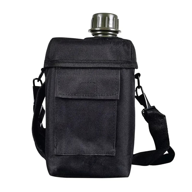 Large Capacity Tactical Sport water bottle Army 2L 2 liter Molle Outdoor with Bag Shoulder Strap cantil camping waterbottle