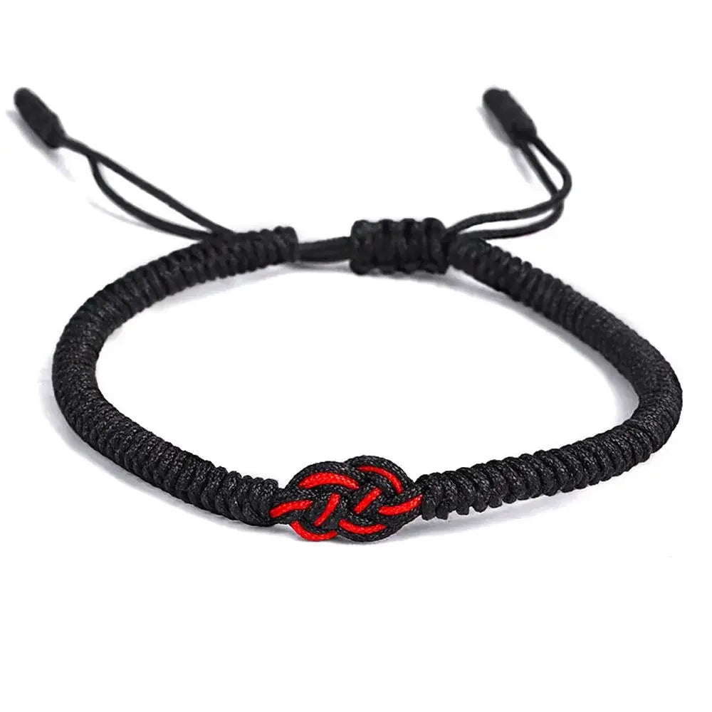 Men Simple Gifts For Lovers Buddhist Tibetan Chinese Knots Bracelet Wrist Jewelry Bangles Red Rope DIY