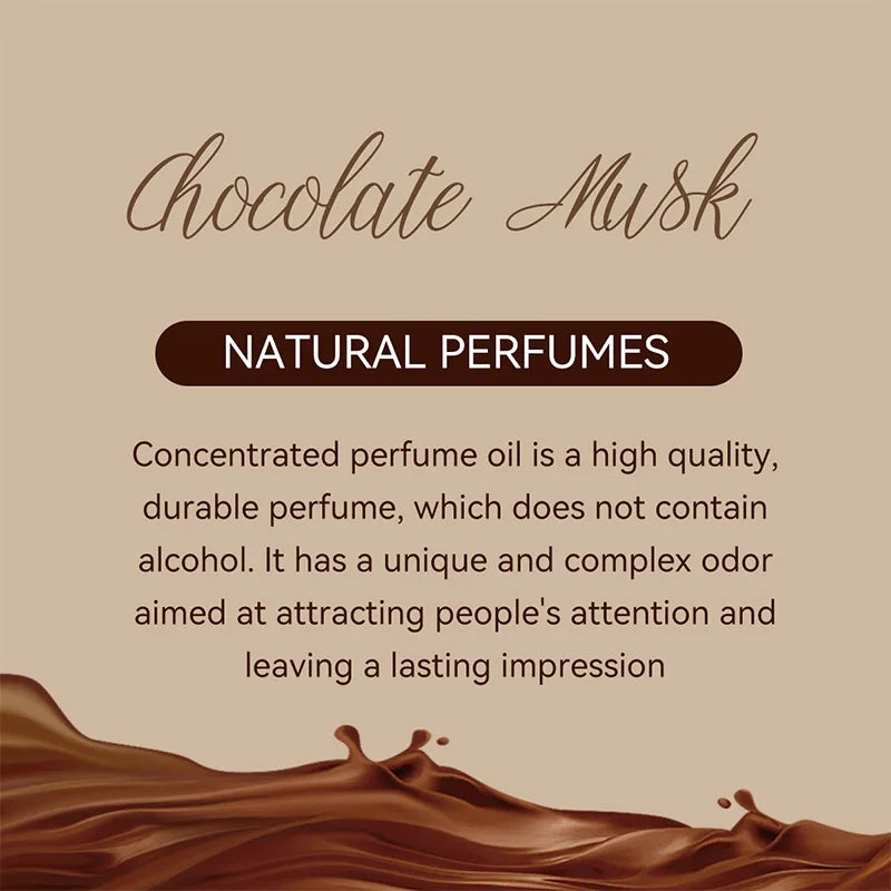 Chocolate Musk Arab Perfume Lasting Fresh Chocolate Fragrance Sweet Orange 50ml Unisex Date Mist 6ml Portable Eau De Toilette