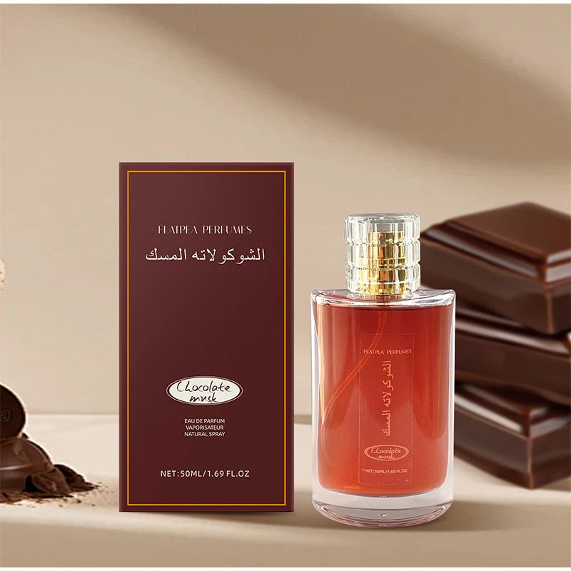 Chocolate Musk Arab Perfume Lasting Fresh Chocolate Fragrance Sweet Orange 50ml Unisex Date Mist 6ml Portable Eau De Toilette