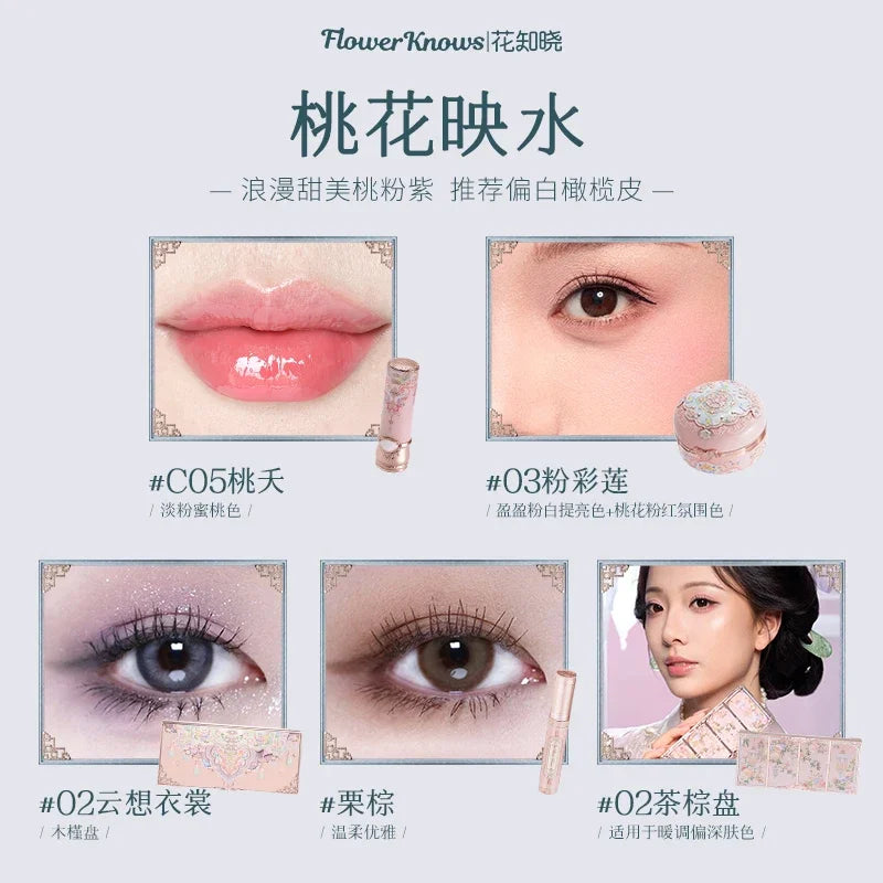 Flower Knows Butterfly Cloud Collar Collection All In One Make Up Set Eyeshadow Blush Mascara 5Pcs Professional Makeup Kit