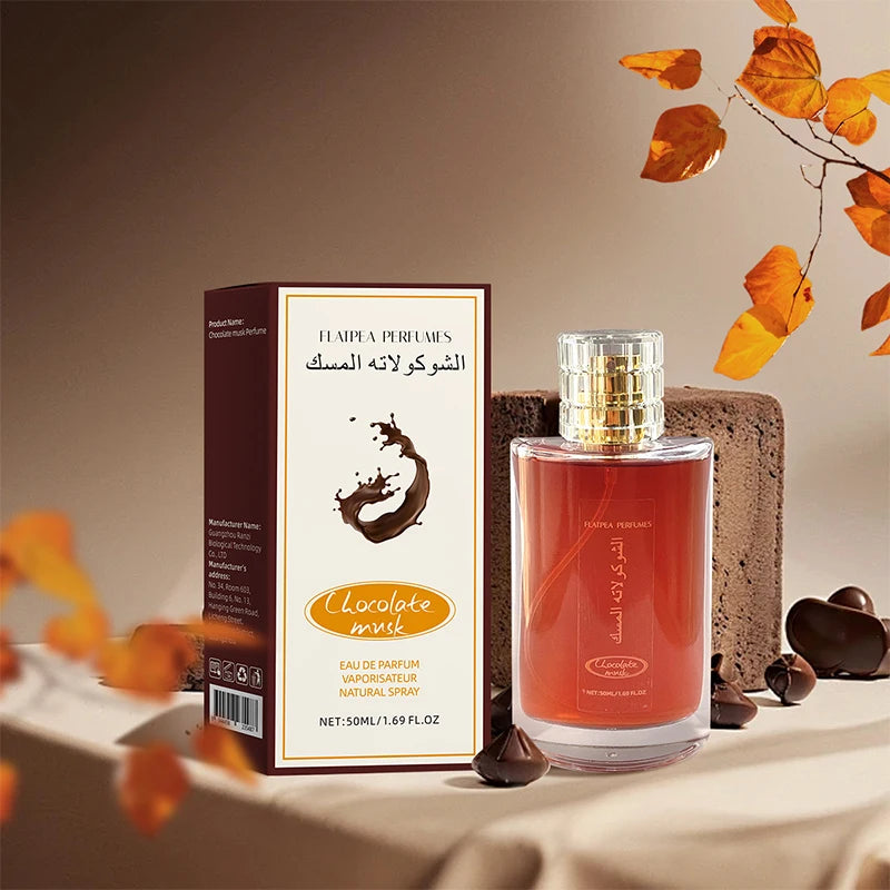 Chocolate Musk Arab Perfume Lasting Fresh Chocolate Fragrance Sweet Orange 50ml Unisex Date Mist 6ml Portable Eau De Toilette