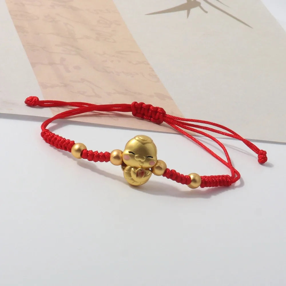 Men Simple Gifts For Lovers Buddhist Tibetan Chinese Knots Bracelet Wrist Jewelry Bangles Red Rope DIY