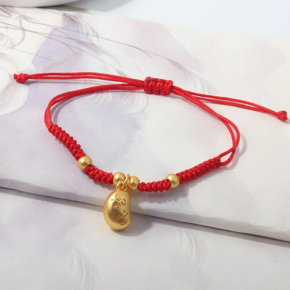 Men Simple Gifts For Lovers Buddhist Tibetan Chinese Knots Bracelet Wrist Jewelry Bangles Red Rope DIY