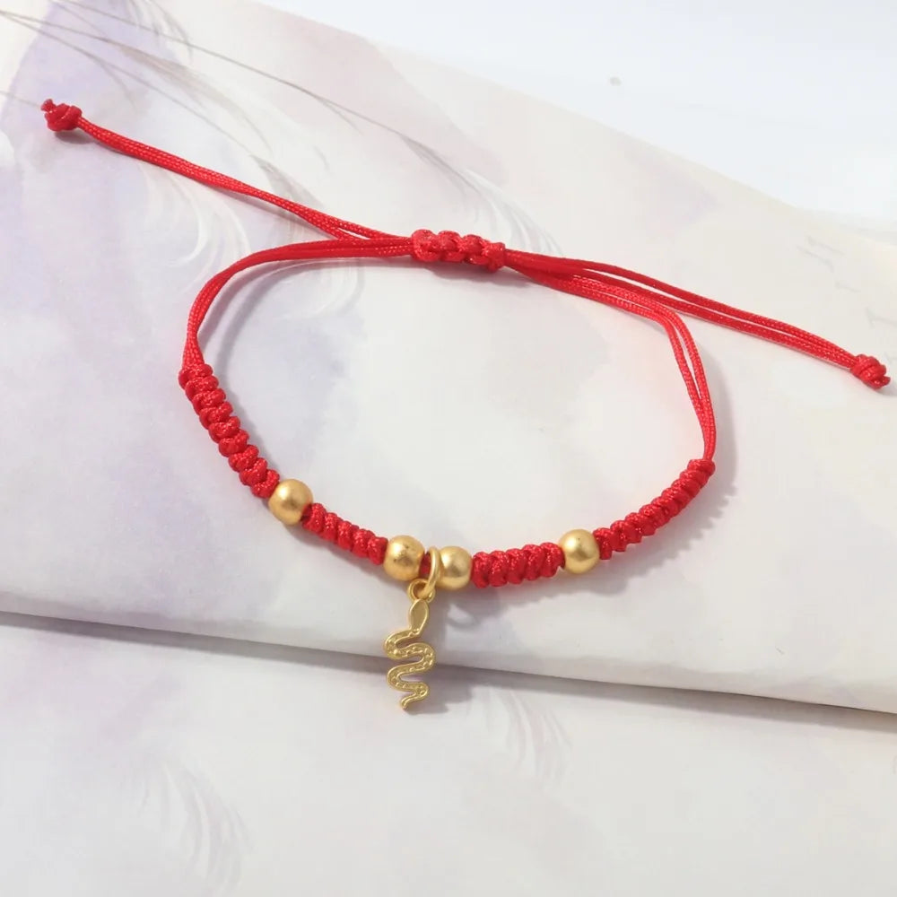 Men Simple Gifts For Lovers Buddhist Tibetan Chinese Knots Bracelet Wrist Jewelry Bangles Red Rope DIY