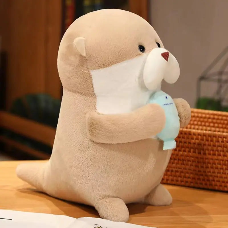 11/21/31cm Cute Cartoon Otter Plush Toys Baby Kids Cute Lovely Soft Stuffed Dolls For Christmas Holiday Birthday Gift